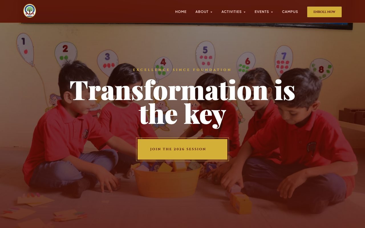Homepage of ghsofficial.com, the GHS school website